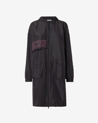 Heart Gcds Long Parka | Women Outerwear Black | GCDS Spring/Summer 2023