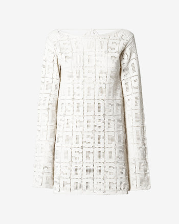 Gcds Monogram Macramé Dress | Women Dress Off White | GCDS Spring/Summer 2023