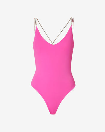 Bling Swimsuit | Women Swimwear Fuchsia | GCDS Spring/Summer 2023