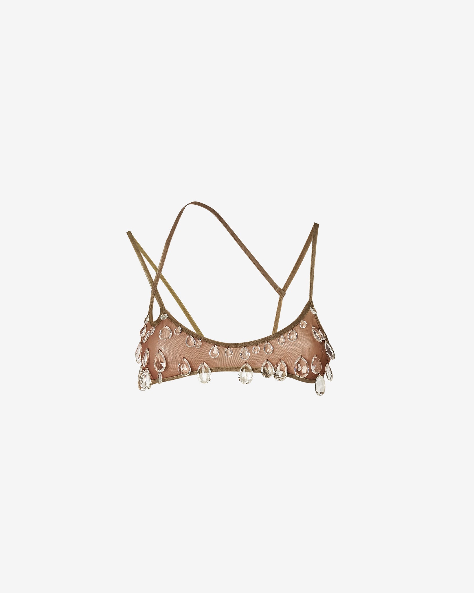 Sita Drops Bra : Women Tops Military Green