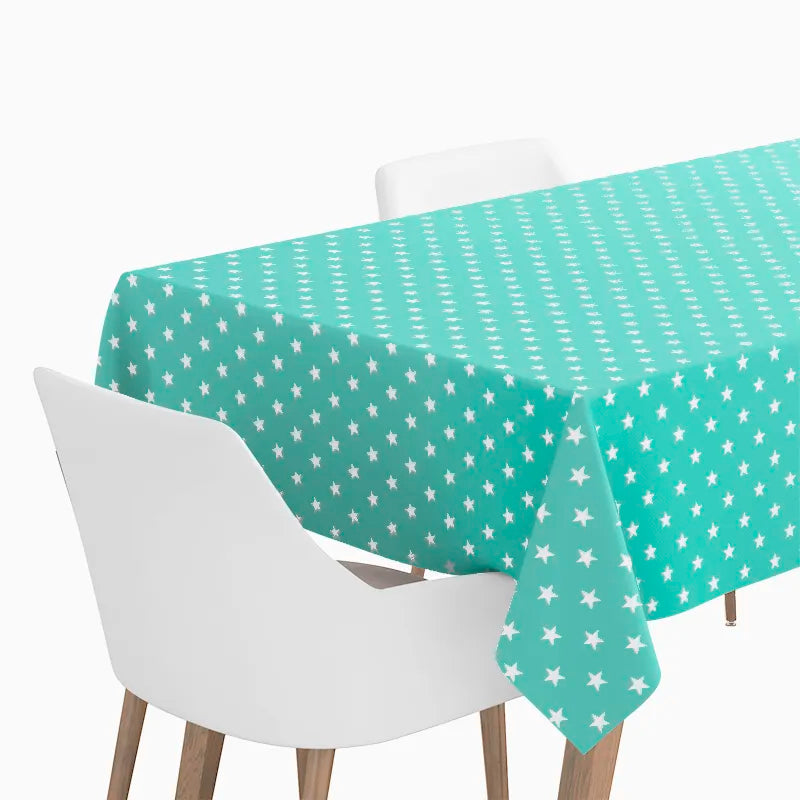 Rollo Mantel Estrellas Blanco 1,20 x 1,80 m Negro