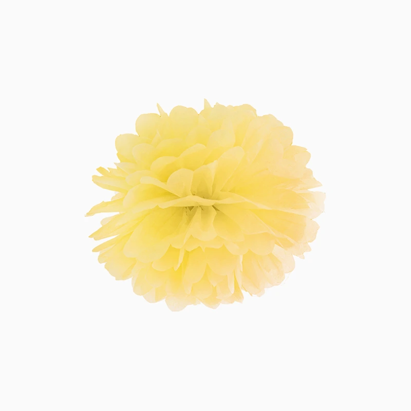 Pompon Papel 25,5 cm Verde Pastel