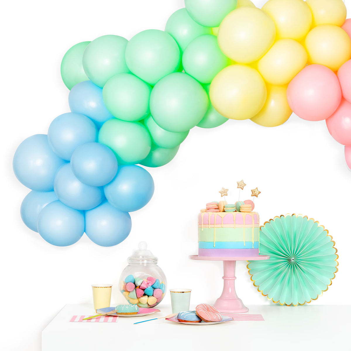 Set Arco Globos Color Pastel – Partylosophy