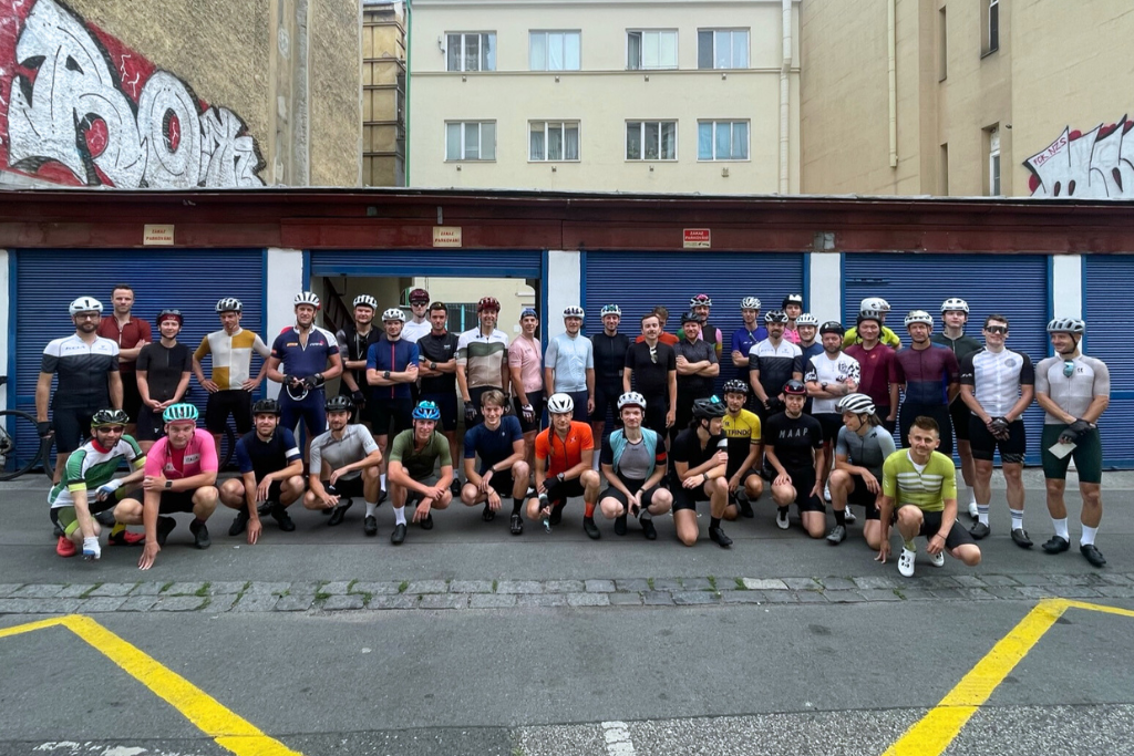 Cycling crew at KOA, Letná, Prague