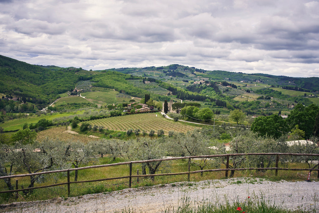 Toskana-Landschaft Italien Kluft