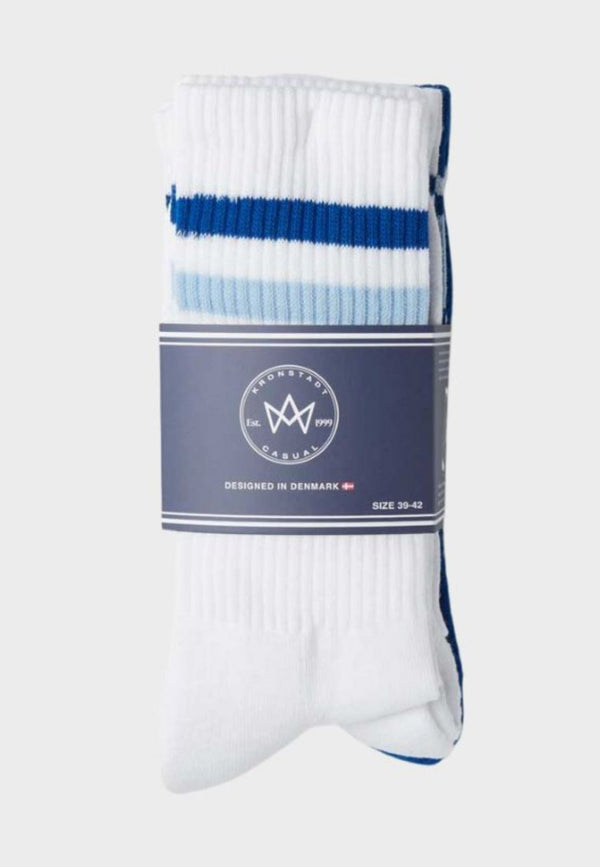 Nad 4-pack socks - White/Navy/Red Kronstadtbrand –