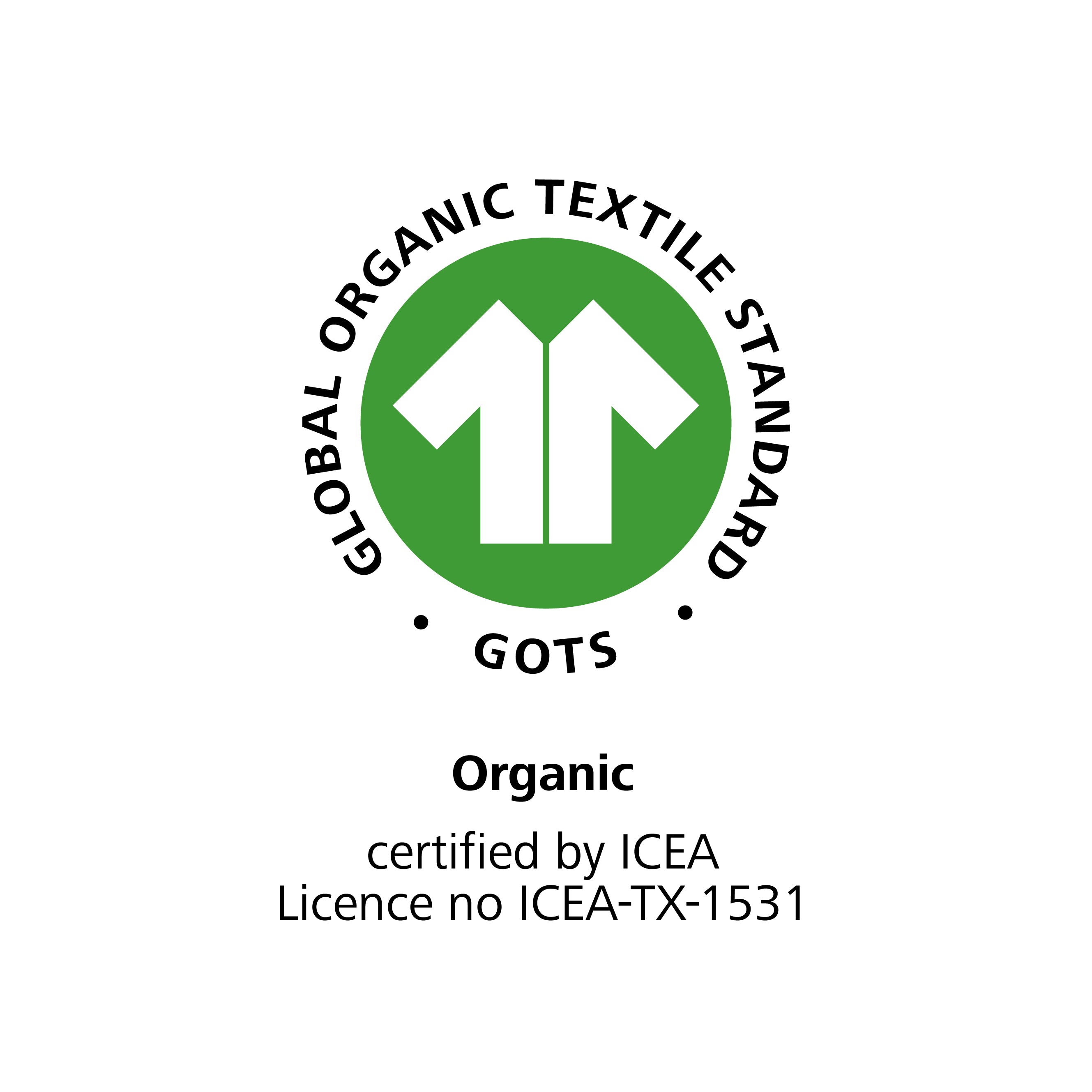 GOTS - 100% organic (ICEA-TX-1531)
