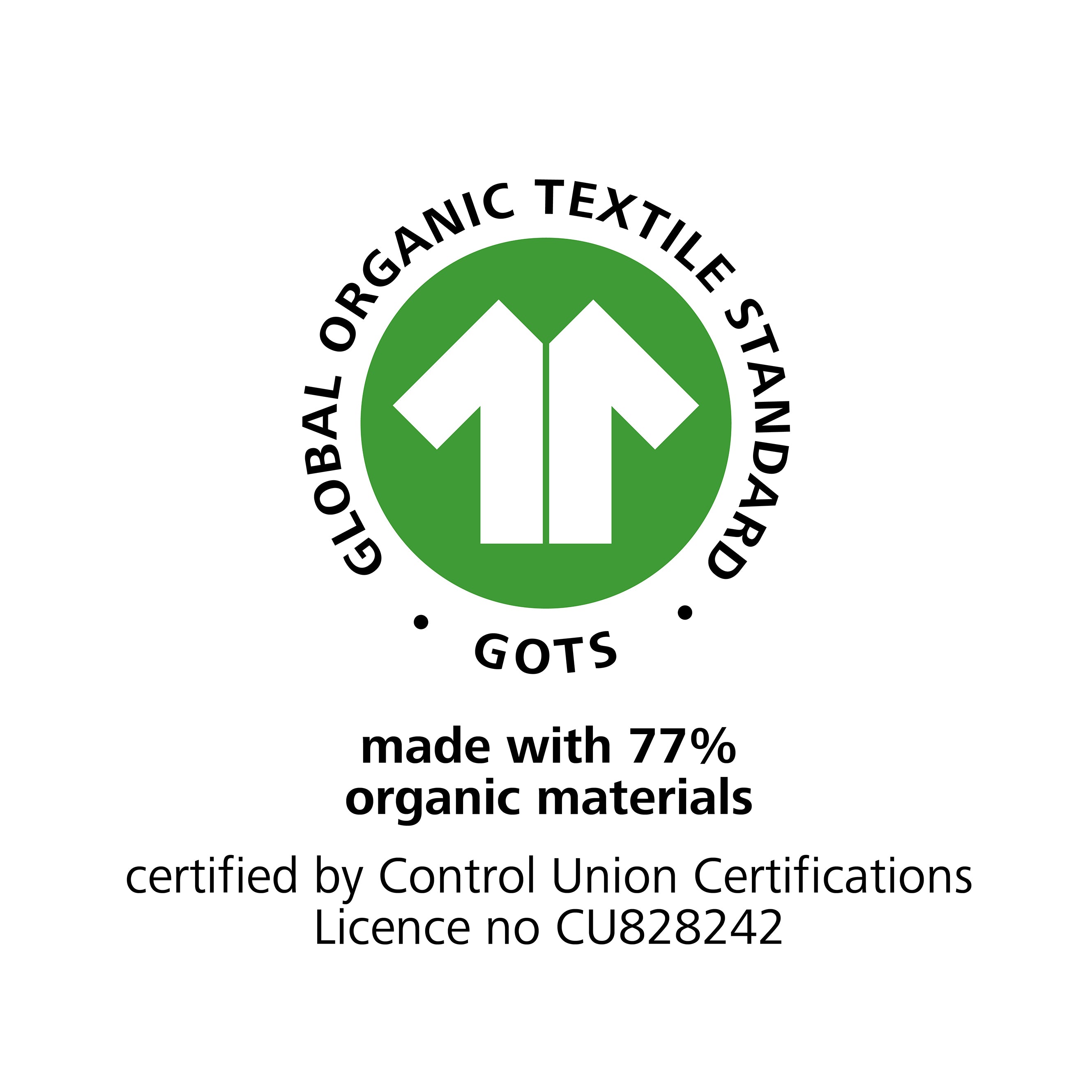 GOTS - 77% organic (CU828242)