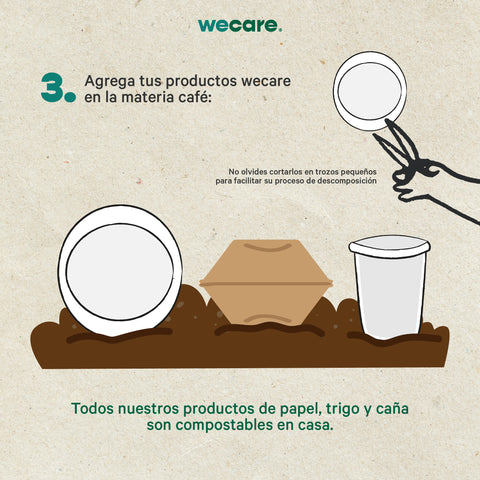 ¿Cómo hacer composta en casa? CON TUS DESECHABLES WECARE