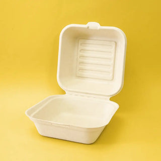 Contenedor Para Alimentos Desechable y Biodegradable De 8x8x3 - We Care -  We – We Care Desechables Biodegradables