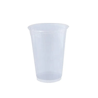 Vaso de plástico transparente con tapa de domo esférico y tubo vaso de  plástico transparente desechable realista