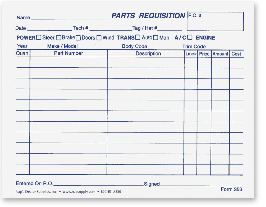 parts-requisition-forms-horizontal-layout-1-part-napsupply