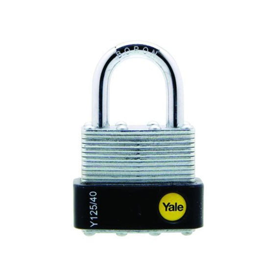 Yale Shop SA  50mm Brass Padlock with Chrome Finish - Duo Pack