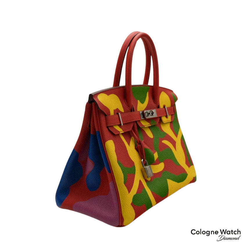 Hermès Birkin 35 HSS Fringe Soleil Togo & Multicolor Swift Leather Pal