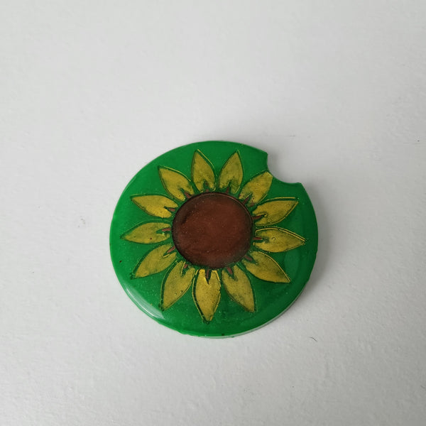 Sunflowers Ink Color Car Coaster Graphic by Babydell Art · Creative Fabrica