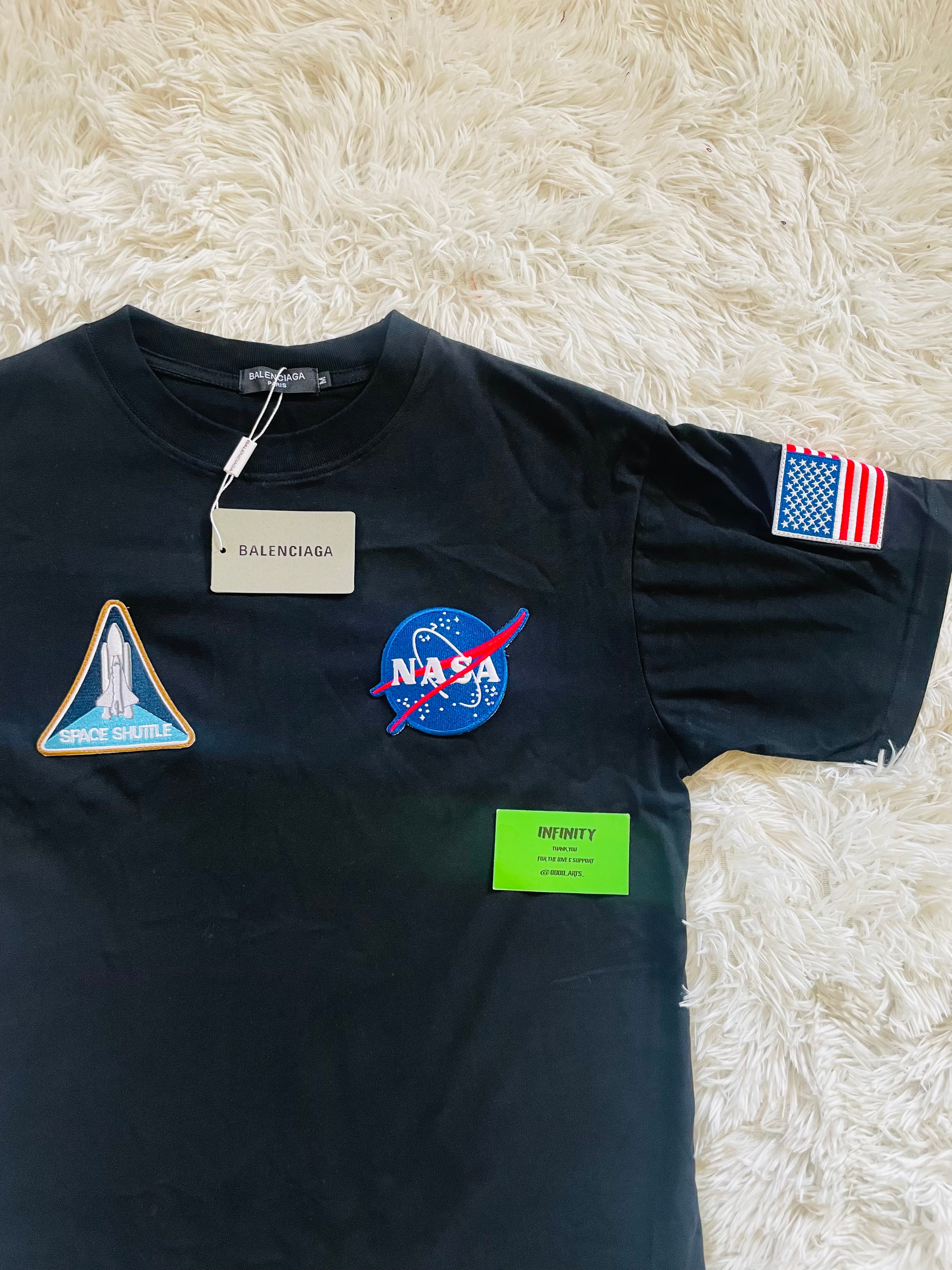 BALENCIAGA × NASA ワッペンオーバーサイズシャツ バレンシアガ