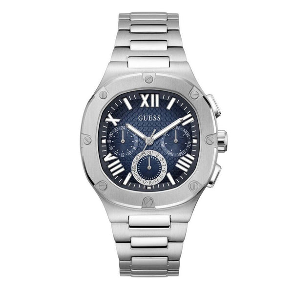 Guess Silver Tone Multi-function Men's Watch| GW0571G1