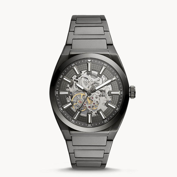 Fossil Bronson Automatic Smoke Stainless Steel Watch ME3218