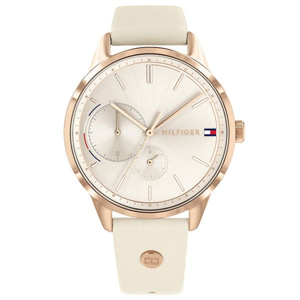 Buy Online Tommy Hilfiger Quartz Analog White Dial Silicone Strap Watch for  Women - neth1782562a