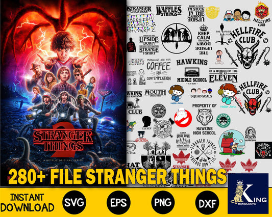 625+ Stranger Things SVG Bundle, Hellfire Club Svg, Stranger Things PN