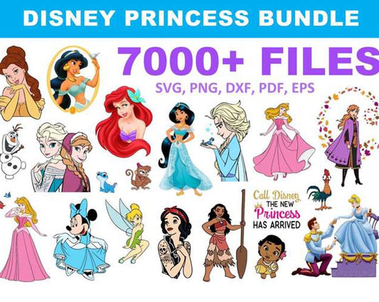 Disney Princess Fashion Brand SVG Bundle (FSD-A55) 