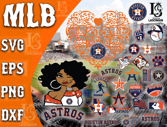 Houston Astros SVG Files - Astros Logo SVG - Houston Astros PNG Logo, MLB  Logo, Clipart Bundle