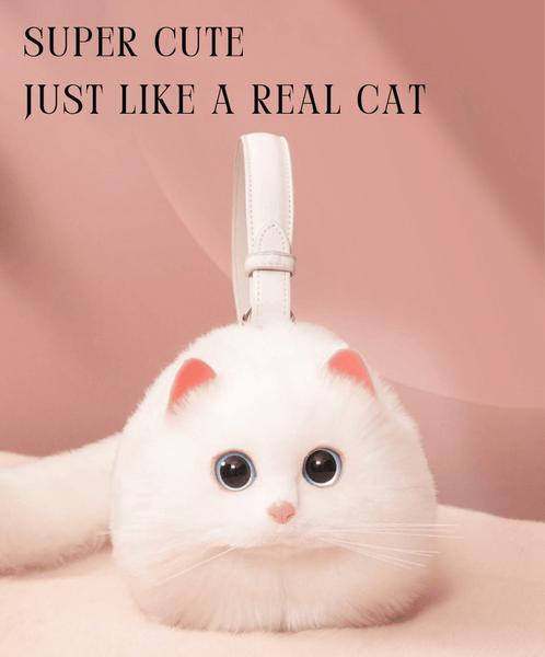 Amazingly Real Fluffy Cat Handbag - Handbag That 99% Like A Real Cat! Ragdoll Cat