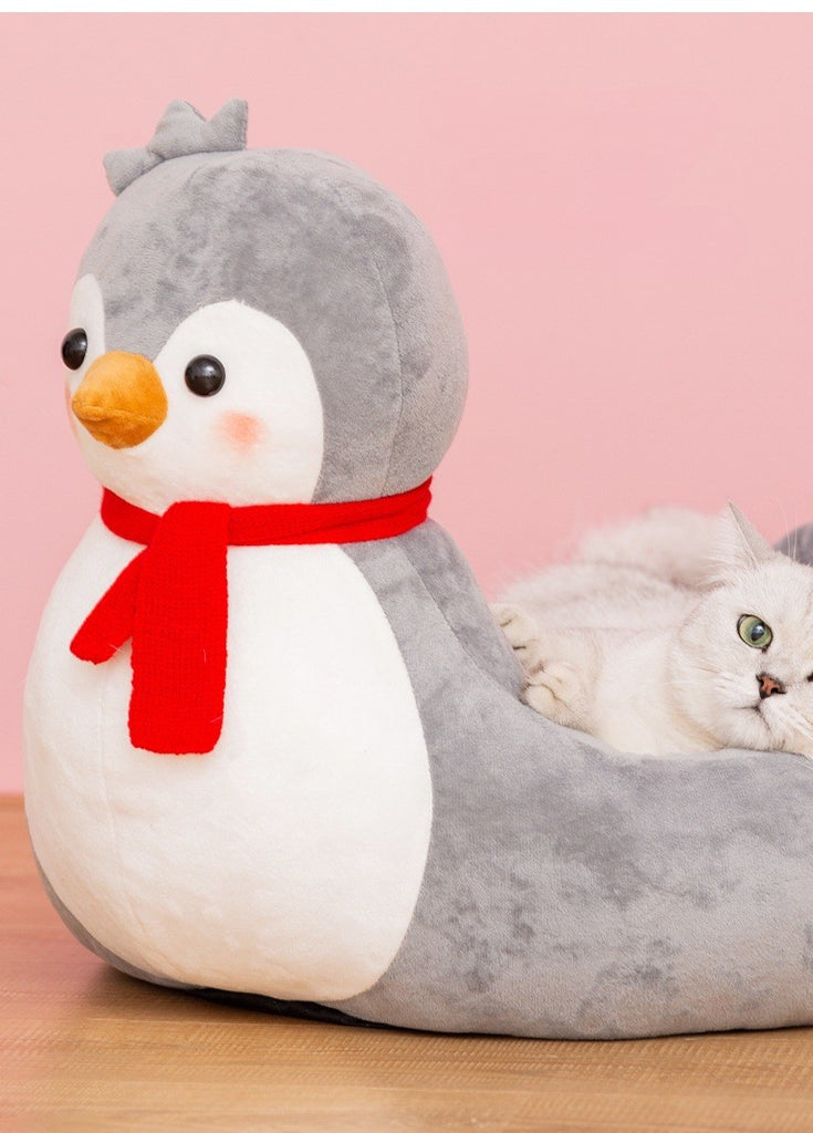 kawaii cat beds in penguin design