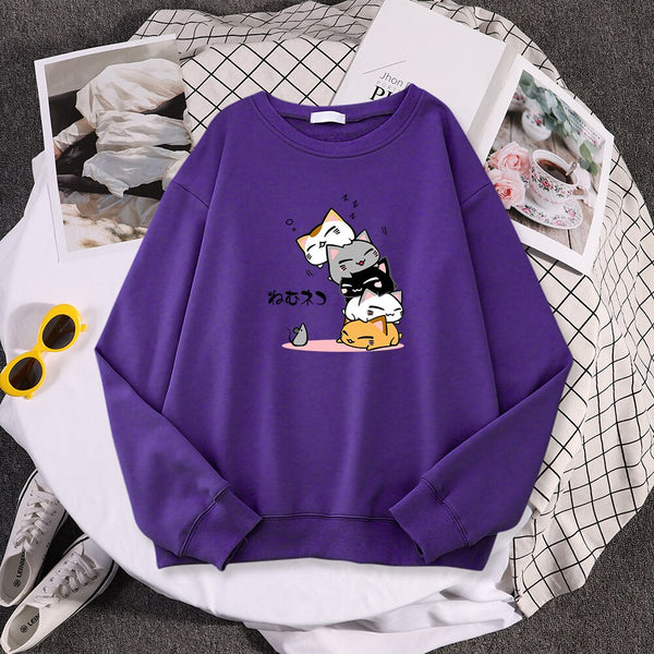 The Pyramid Cat & Mouse -The Kawaii Cartoon Cat Mom Sweatshirt ...