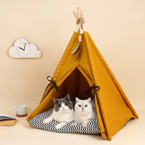 the natives house adorable teepee cat bed made by meowgicians