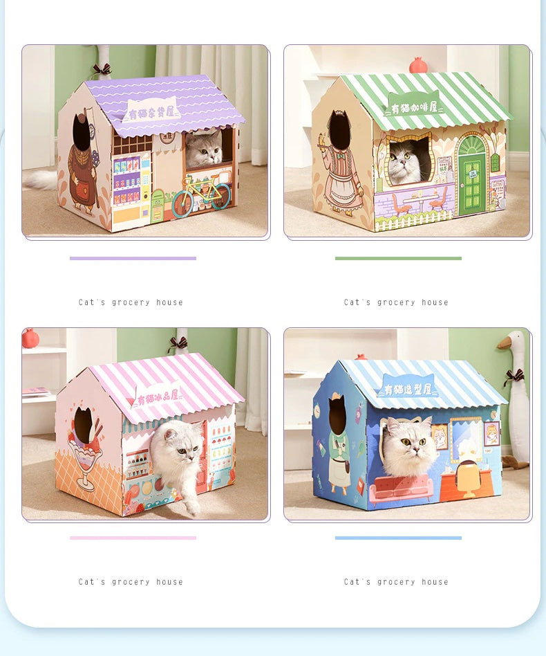 creative carton made designer cat bed by Japanese