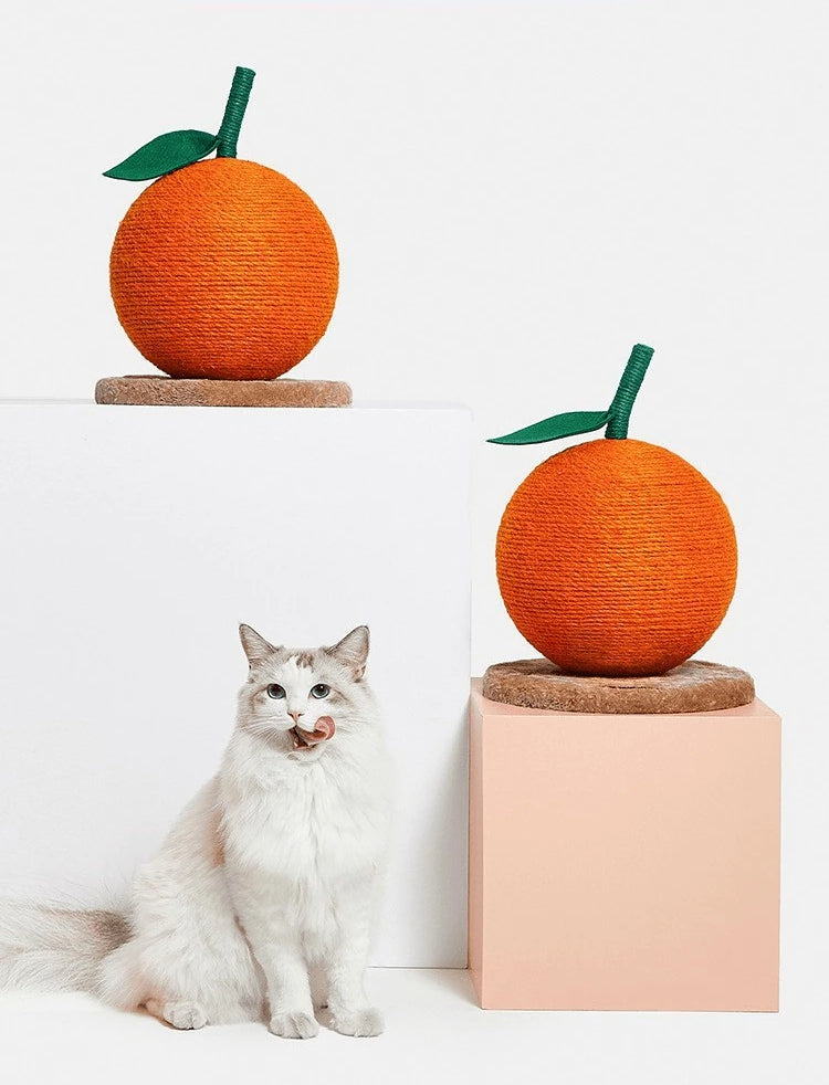 auspicious orange design cute cat scratching post