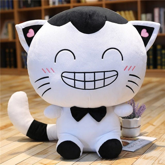 Super Fluffy Kawaii White Cat Plushie  Adorable Cat Plushie Gift –  Meowgicians™