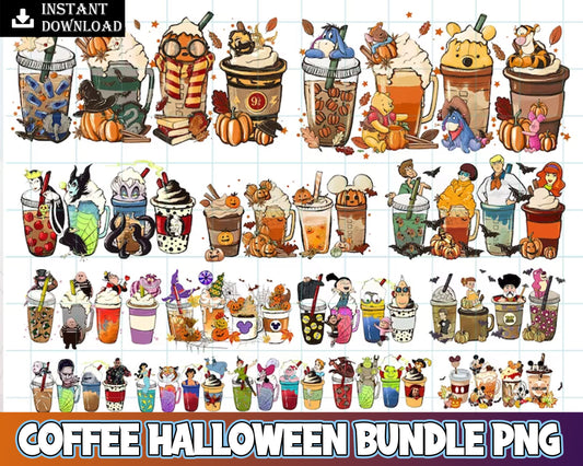 Halloween Coffee PNG, Halloween Coffee, Boo latte PNG, Fall Halloween Coffee Png, Horror Fall Coffee PNG Digital File