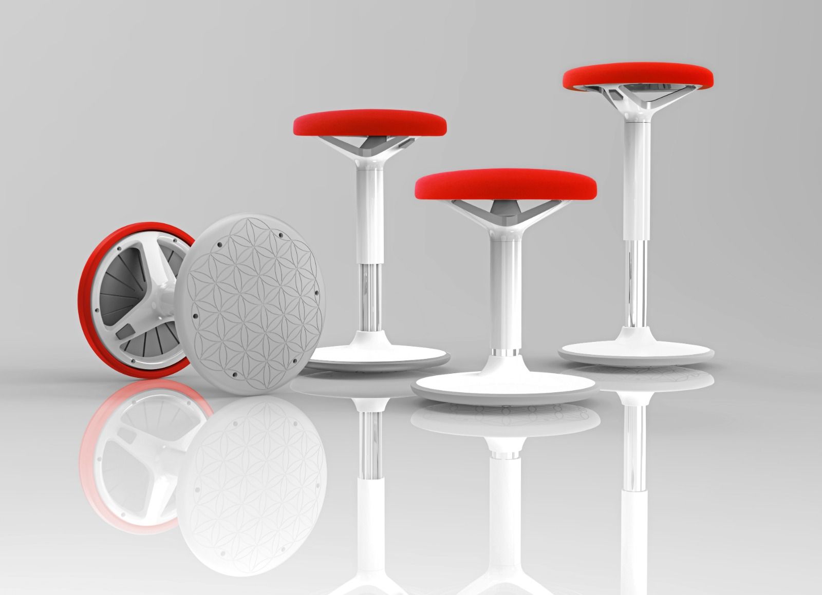 stool with castors