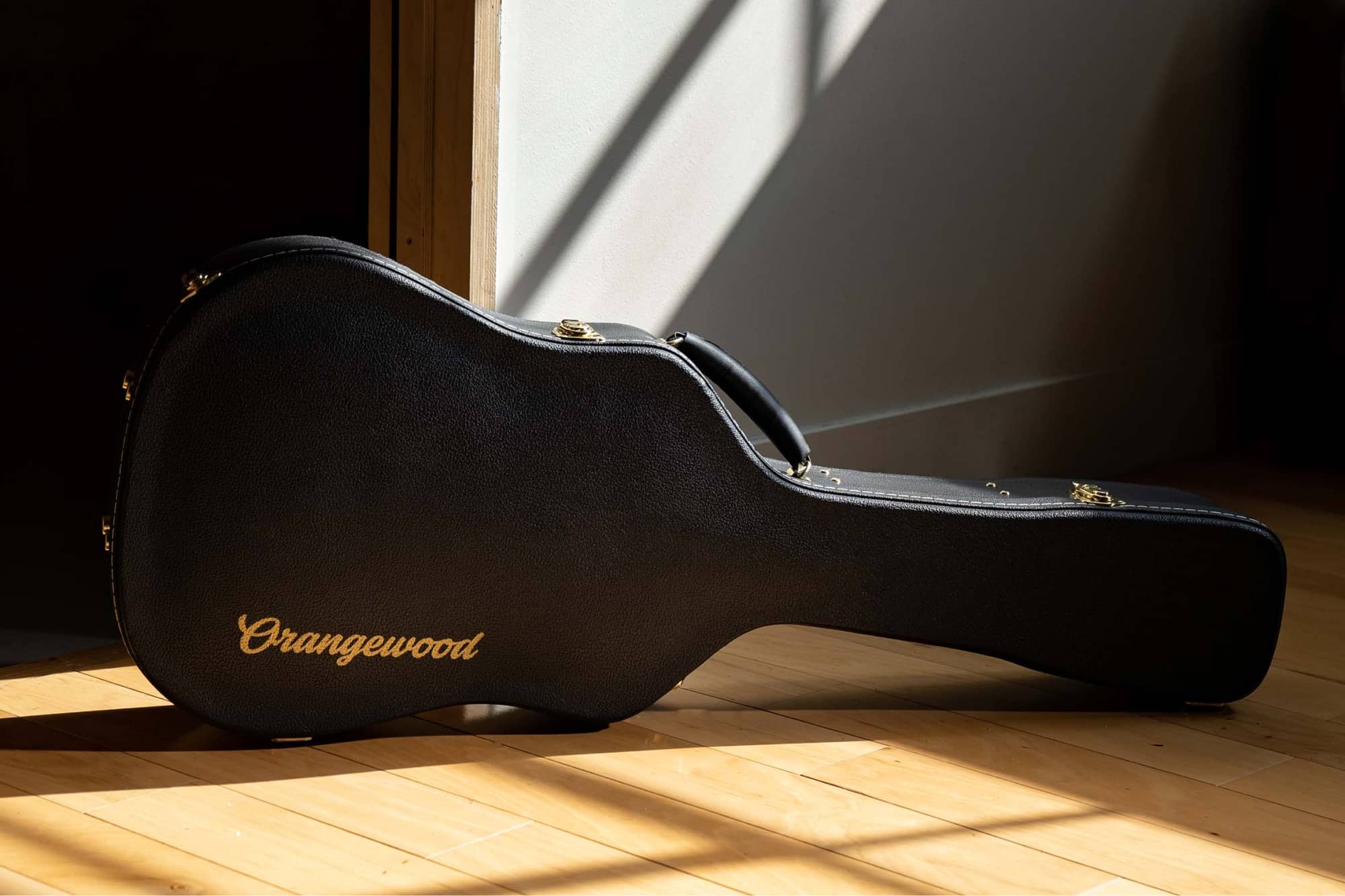 Orangewood branded guitar hard case