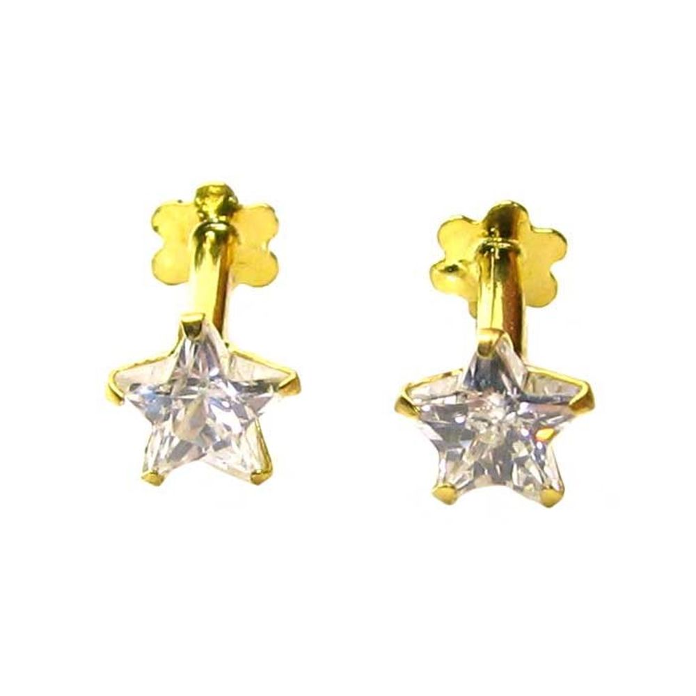 Buy Yellow Gold Stud Earrings for Women, Yellow Gold Stud, 3.0 Ct Round Cut  Solitaire Stud Earrings Style Solid 14k Yellow Gold Screw Back Online in  India - Etsy