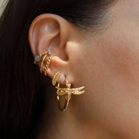 Dragonfly Hoop Earrings