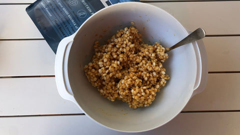 Bold Rice Bubble Slice Mixing