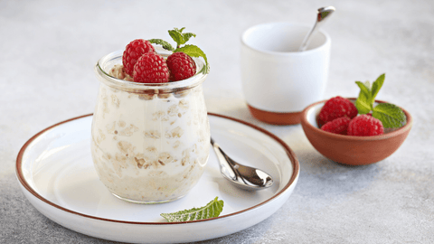 overnight oats with banana and BOLD protein