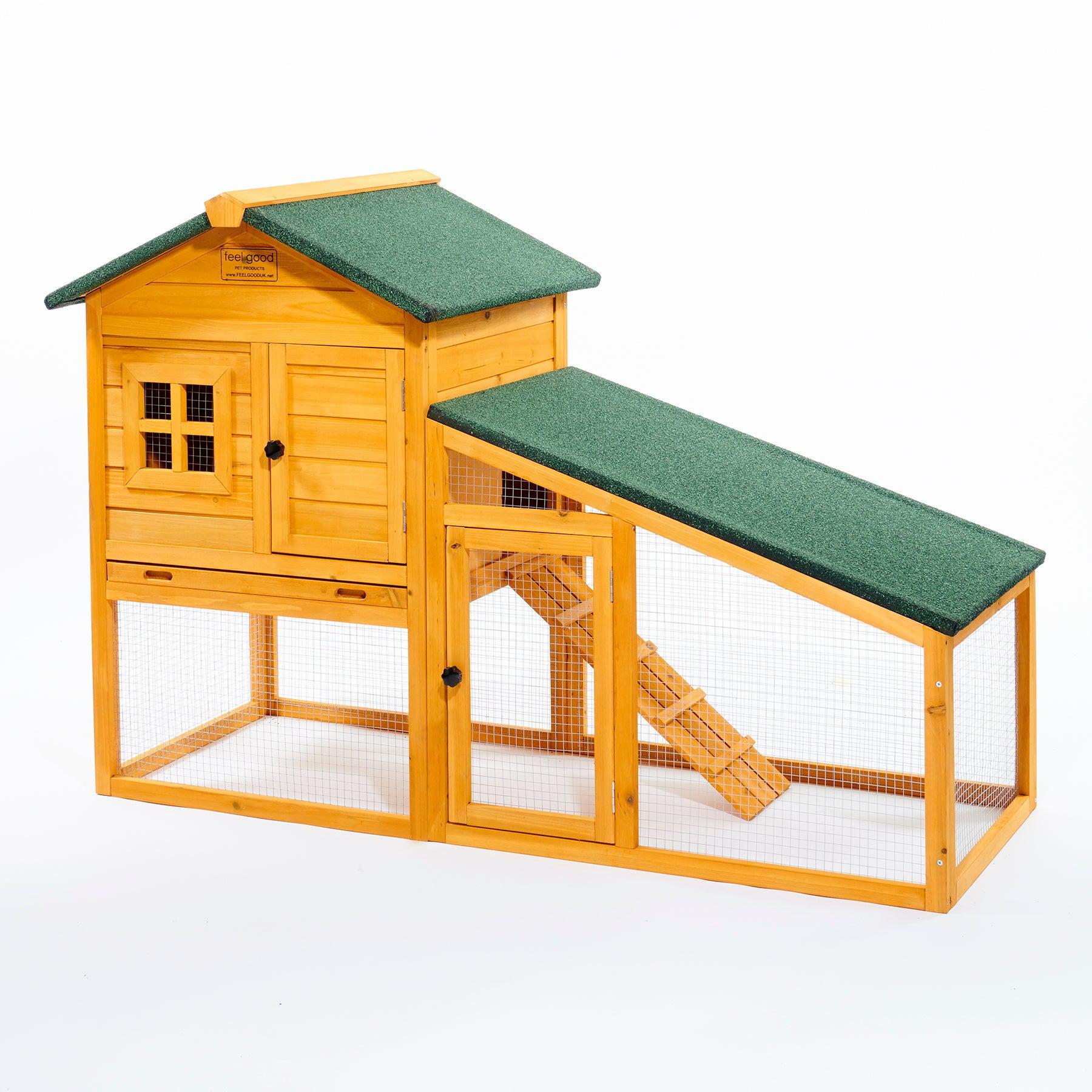 Double Height Rabbit Hutch Rabbit Houses Feel Good UK