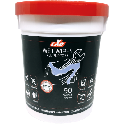 Se EXO Wet Wipes All purpose - Spand m. 90 wipes hos XpertCleaning.dk