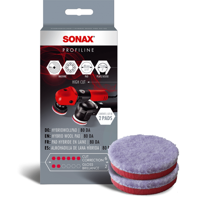 SONAX Hybrid Wool Pad 80 DA (2 St.) - 80mm thumbnail