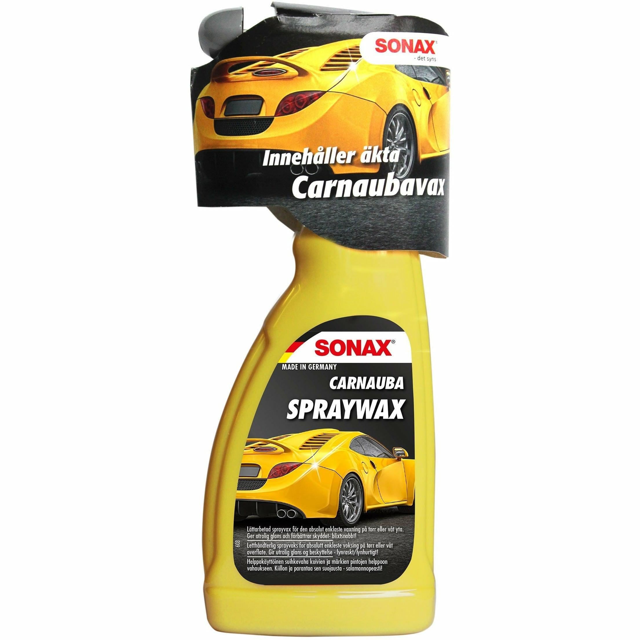 Se SONAX Carnauba Spraywax 500ml hos XpertCleaning.dk