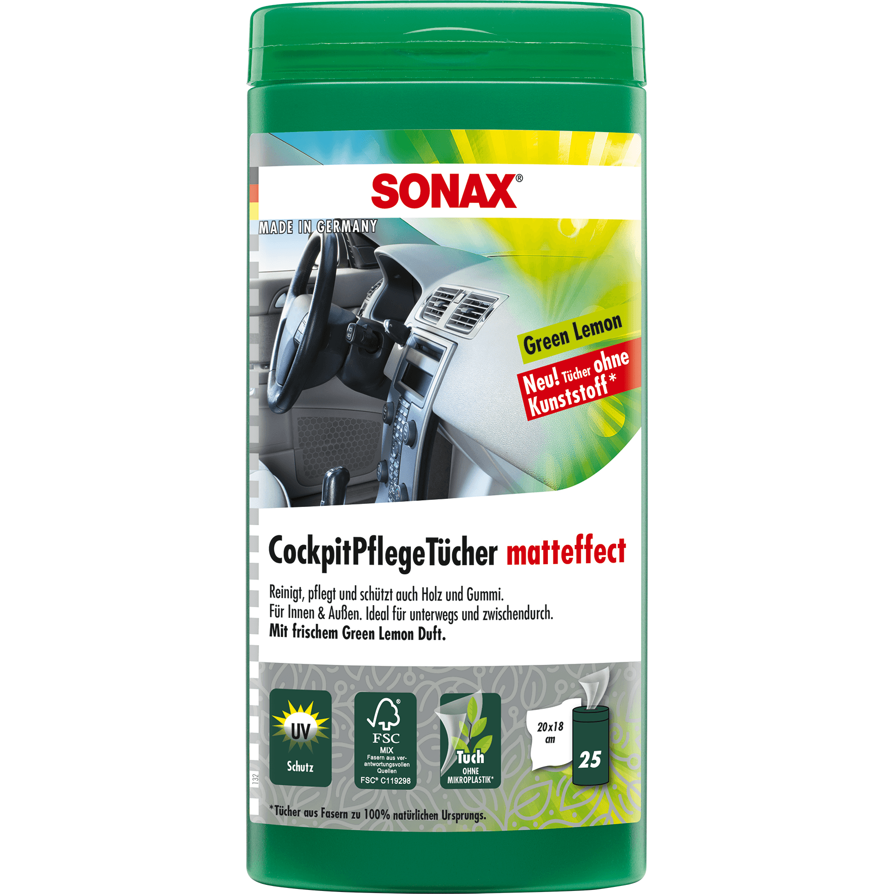 Billede af SONAX Cockpitpleje Mat 25 stk.