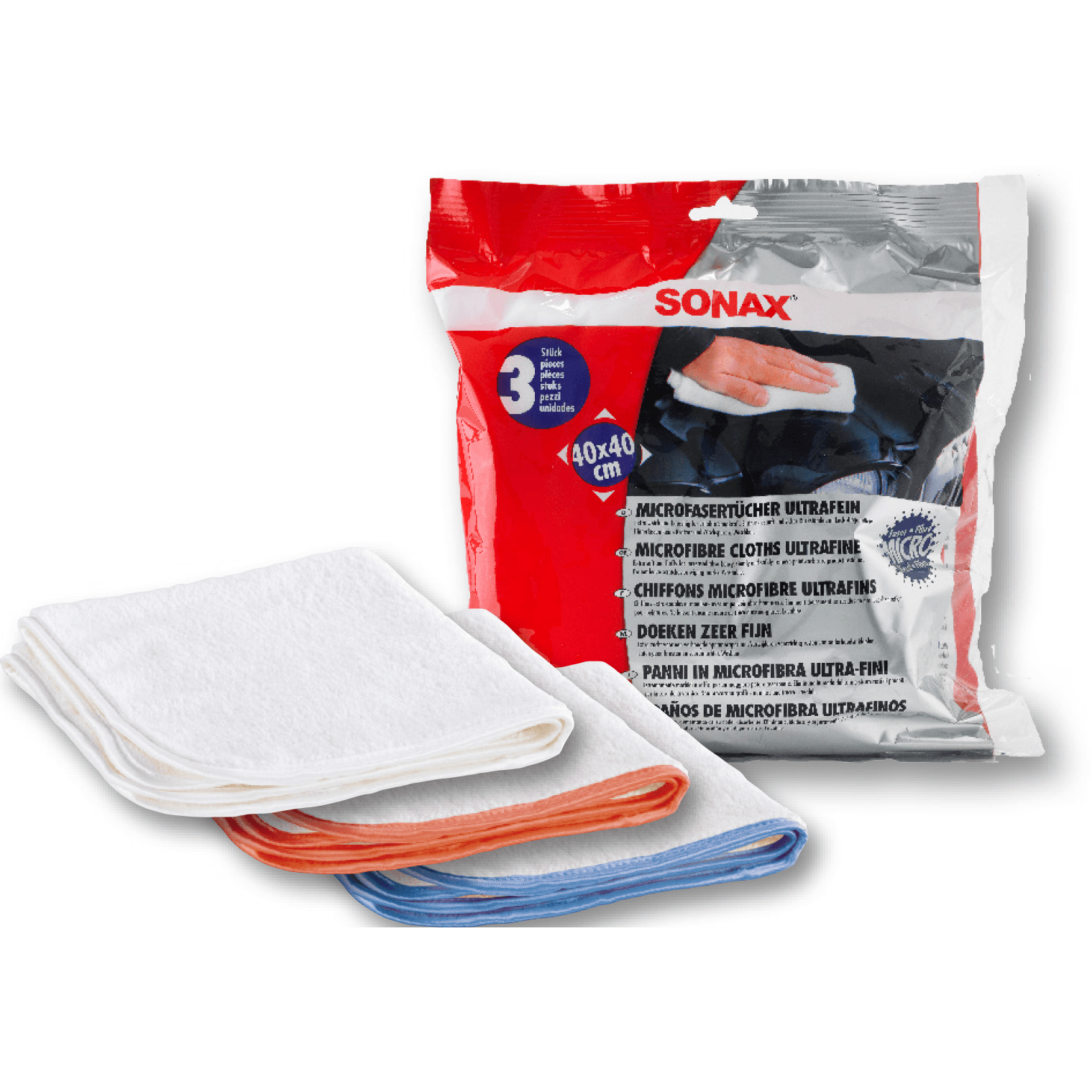 Billede af SONAX Microfiber Klud Ultrafin 3 stk.