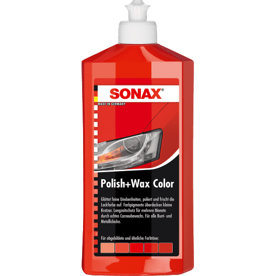 SONAX Polish & Wax Color Rød 500 ml