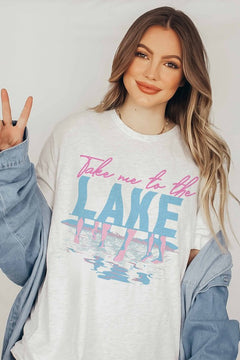 Take Me To The Lake PLUS Graphic Tee, Free Shipping