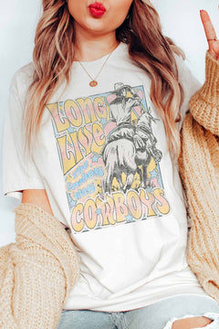 Long Live Cowboys Graphic Tee, Free Shipping