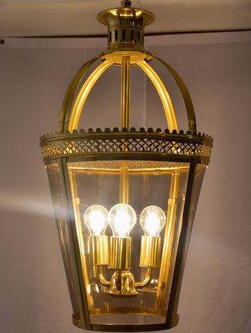 Front View of Vintage European Light Pendant